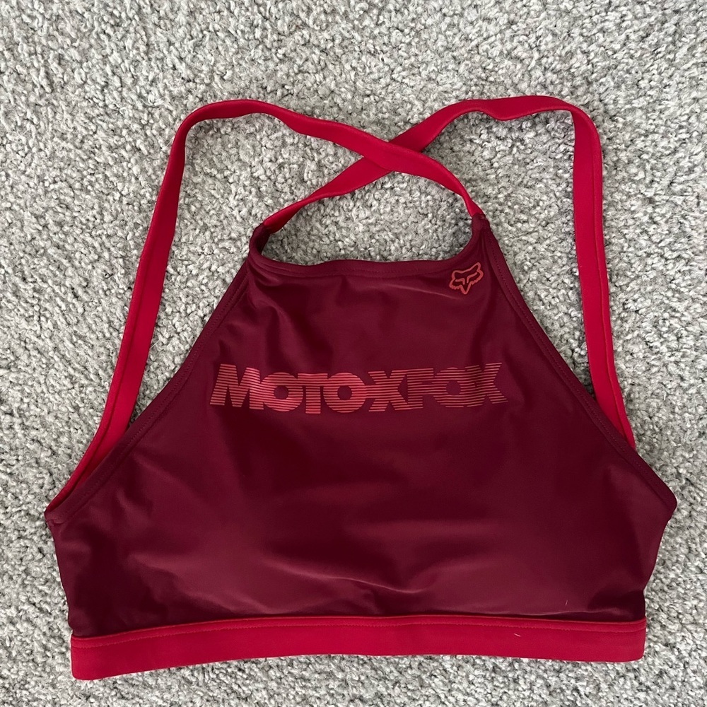 Red Motoxfox Bikini Top